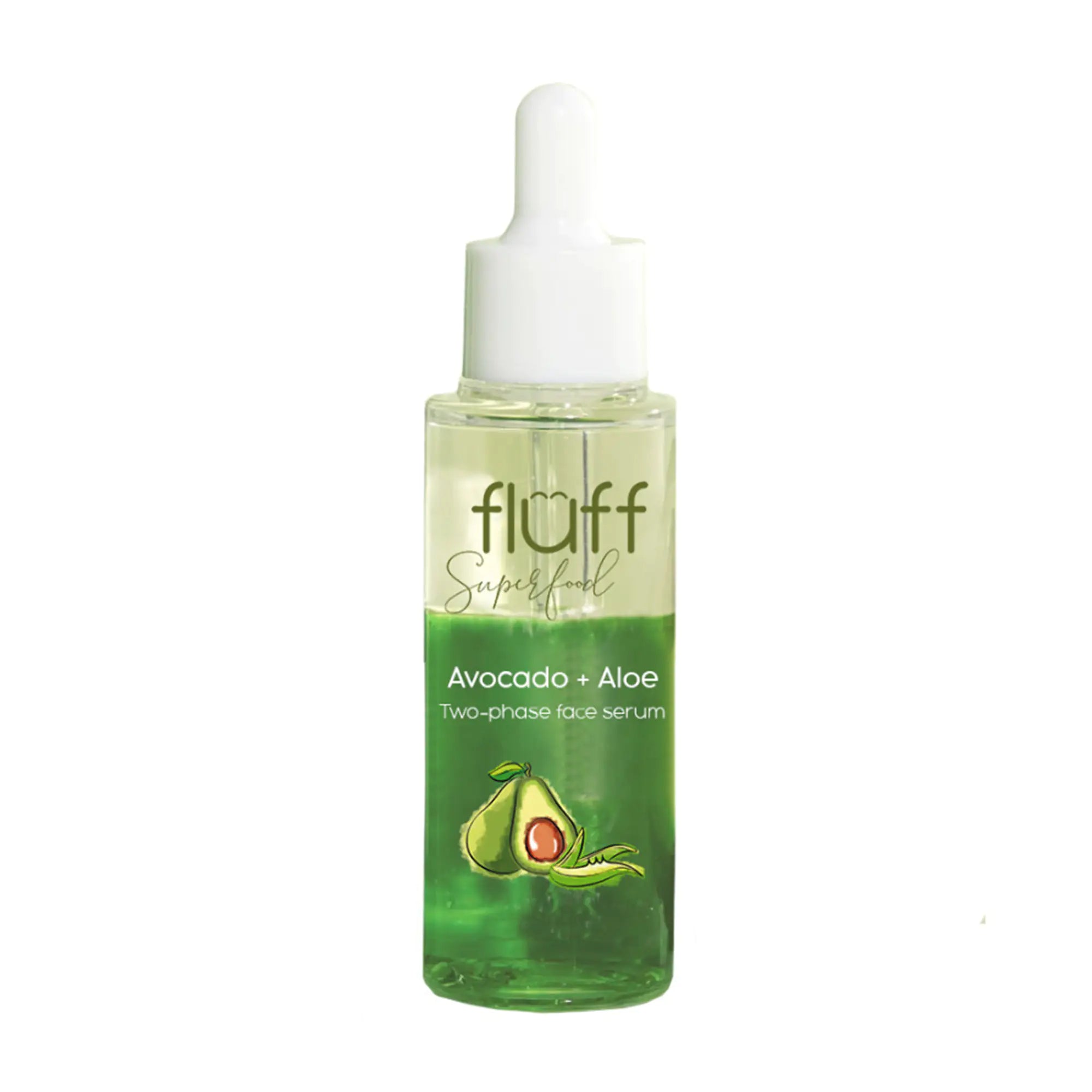 Fluff Aloe and Avocado Booster / Two-phase Face Serum, 40ml
