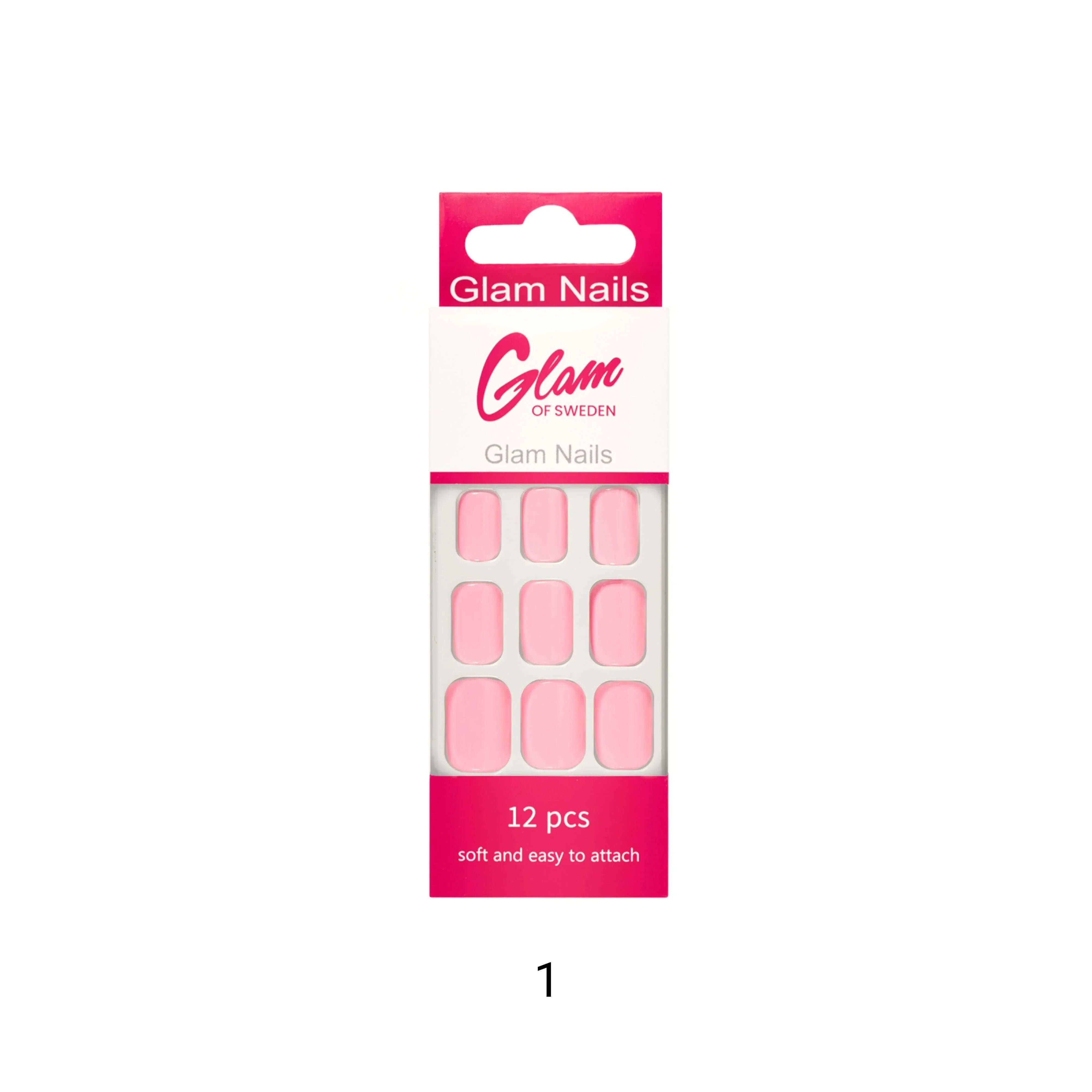 False nails pink - Glamofsweden