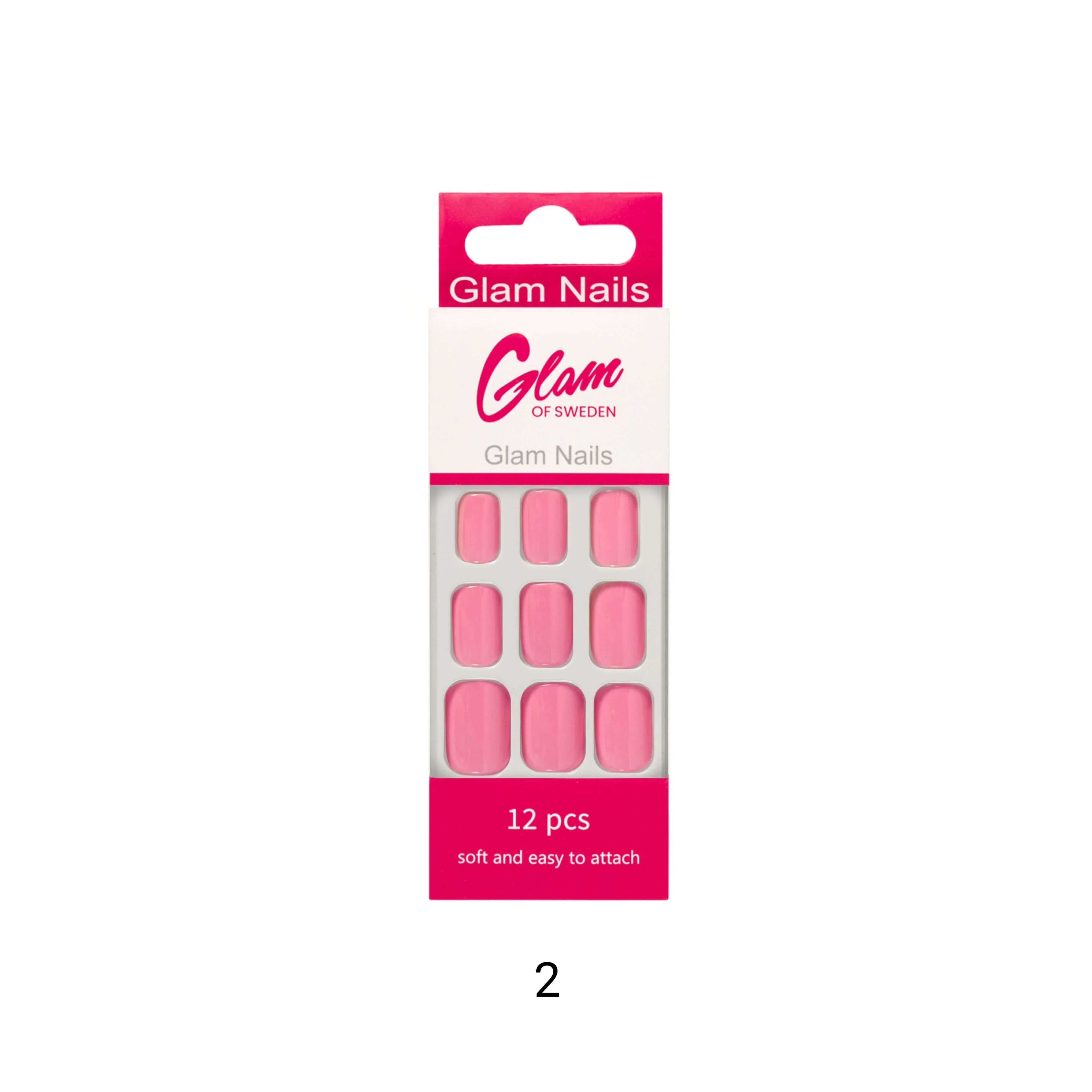 False nails pink - Glamofsweden