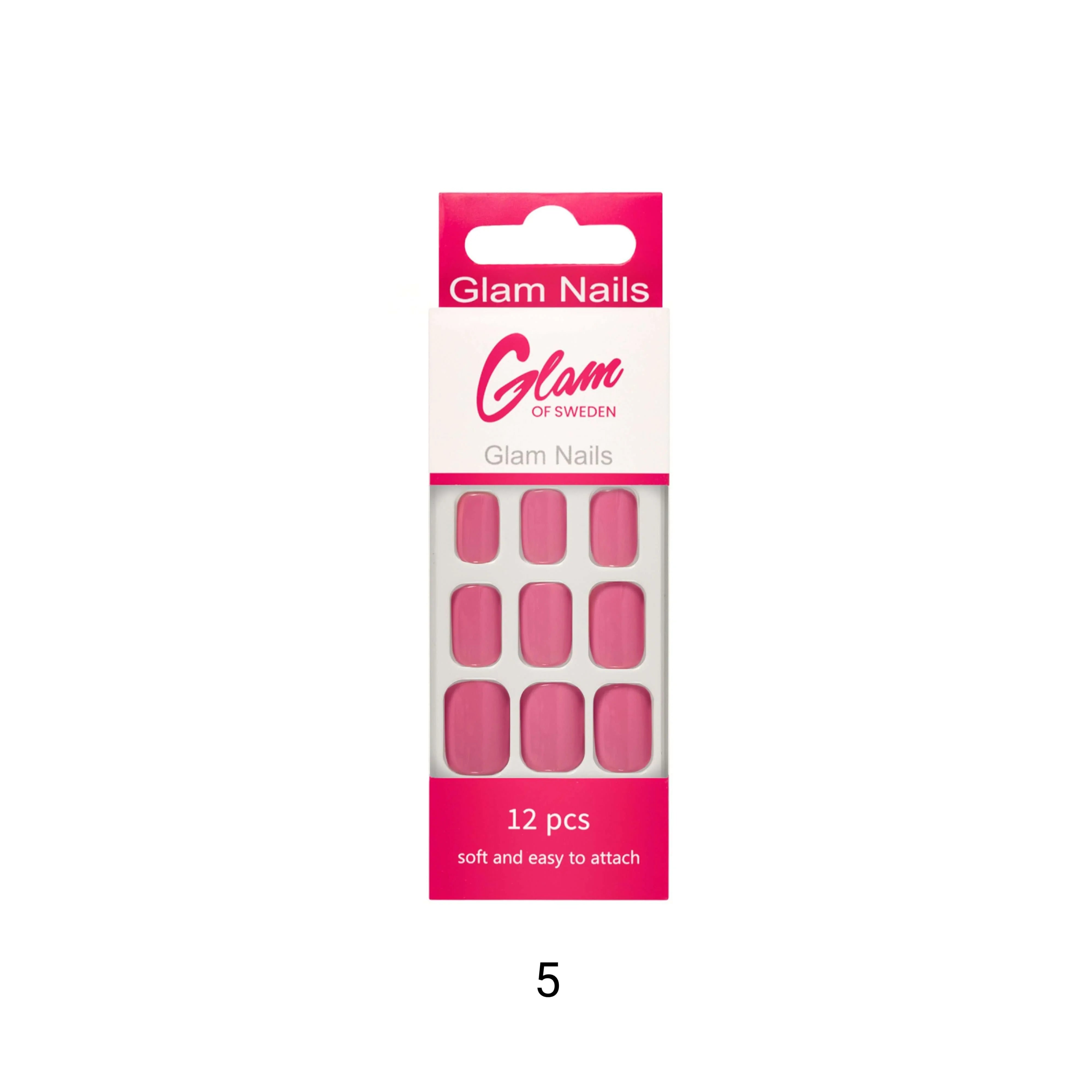 False nails pink - Glamofsweden