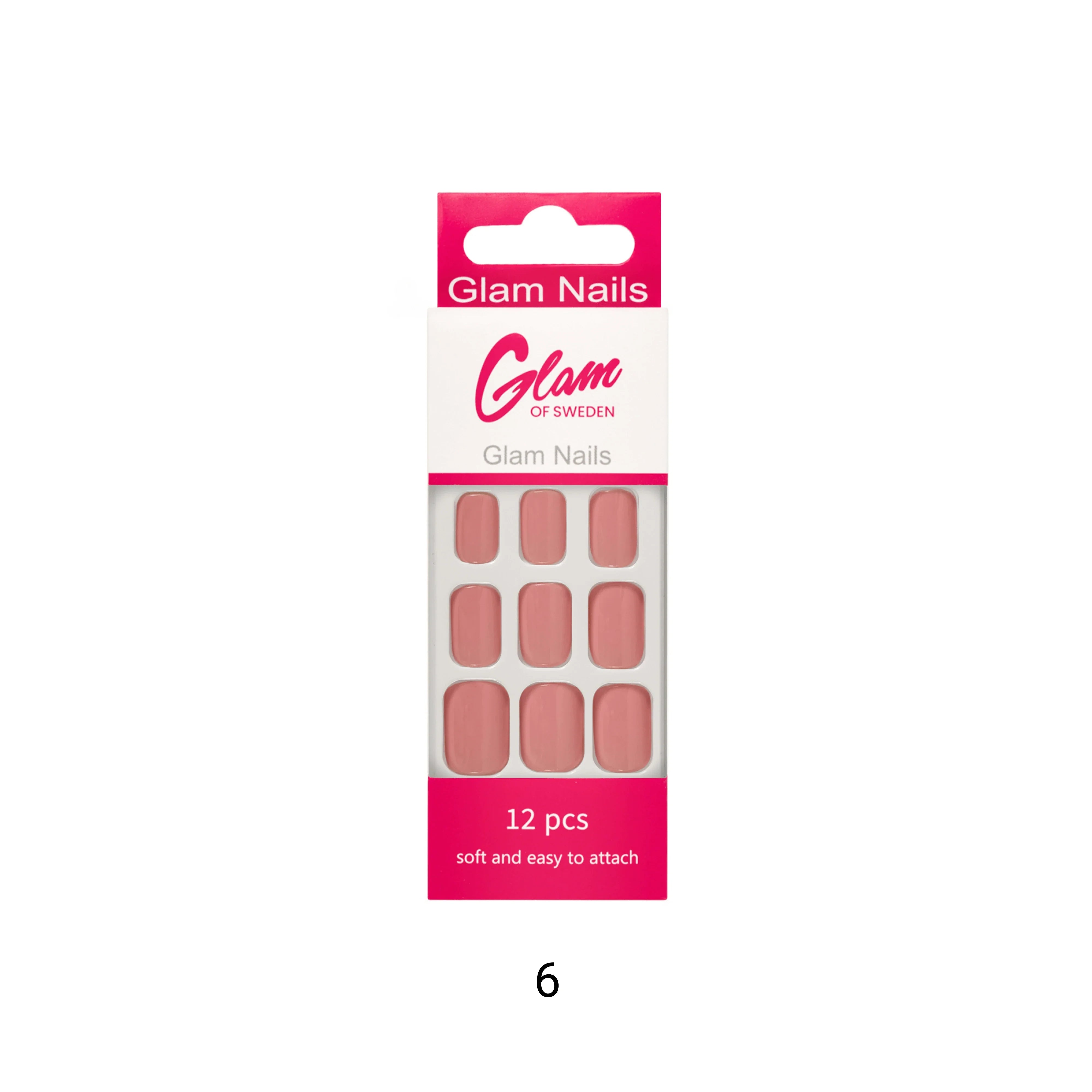 False nails pink - Glamofsweden