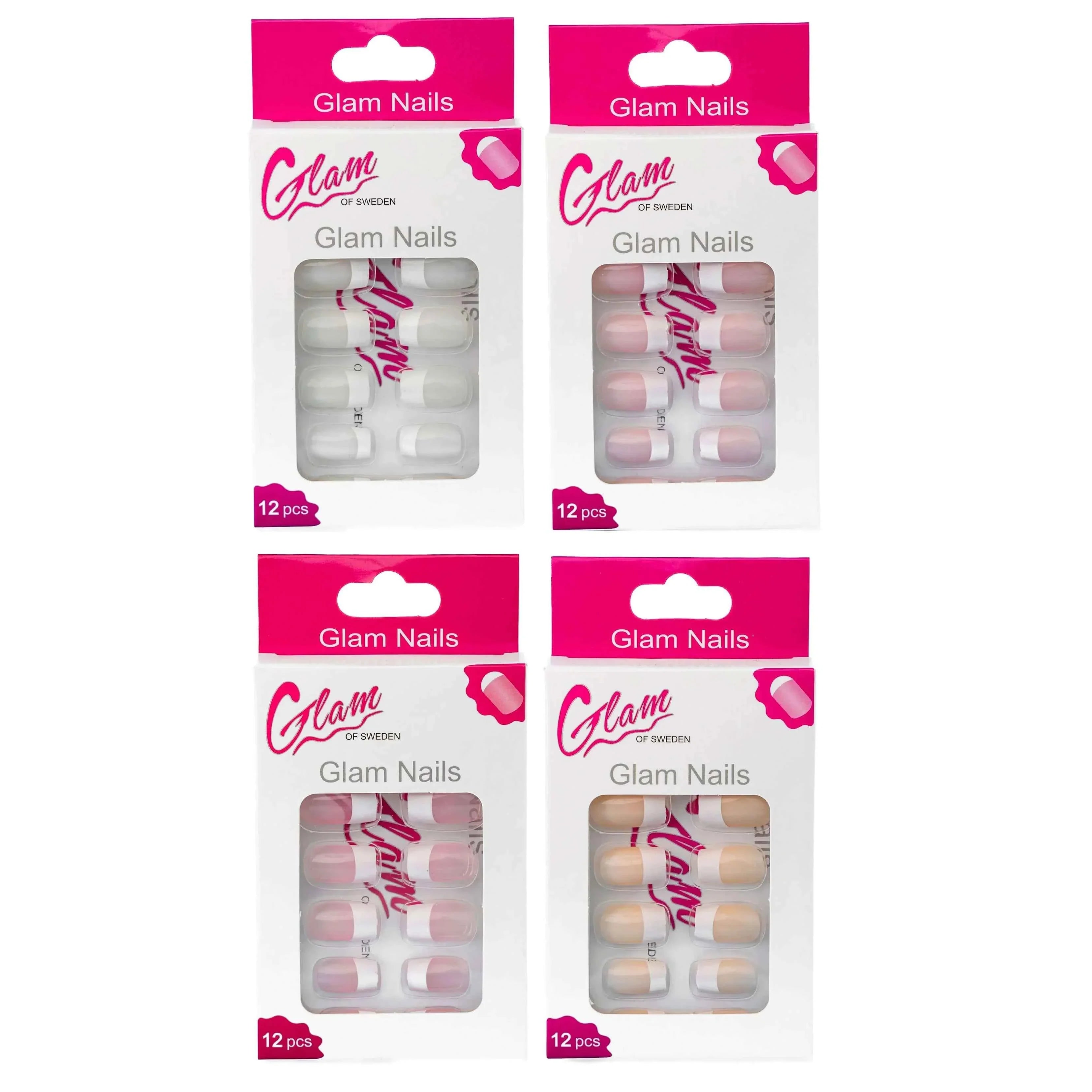 False nails french - Glamofsweden