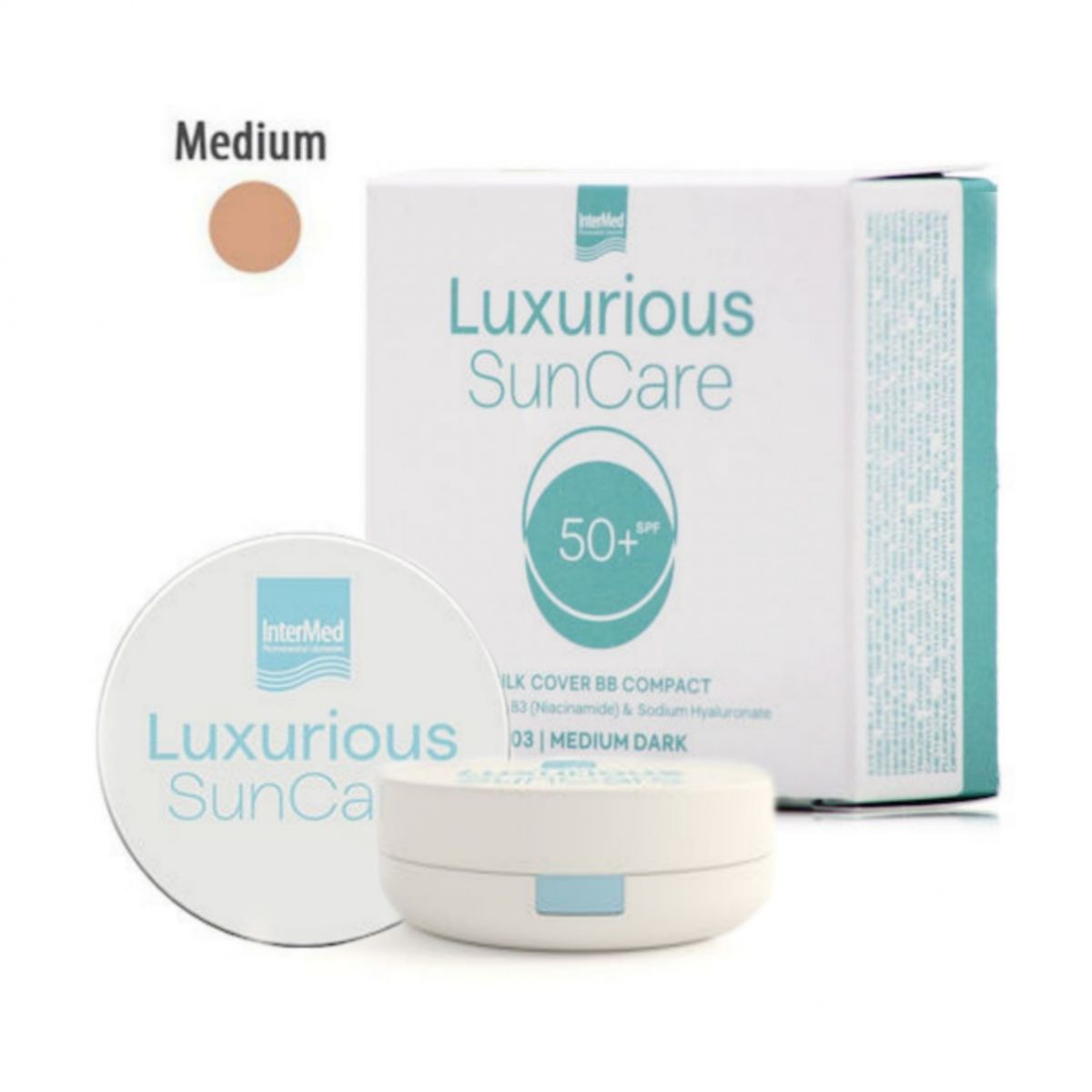 Luxurious® Suncare Silk Cover BB Medium Compact 50+ 12g