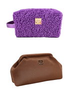 Με αγορές προϊόντων AURORA ΔΩΡΟ Fluffy Necessaire Ή Taba Clutch Bag