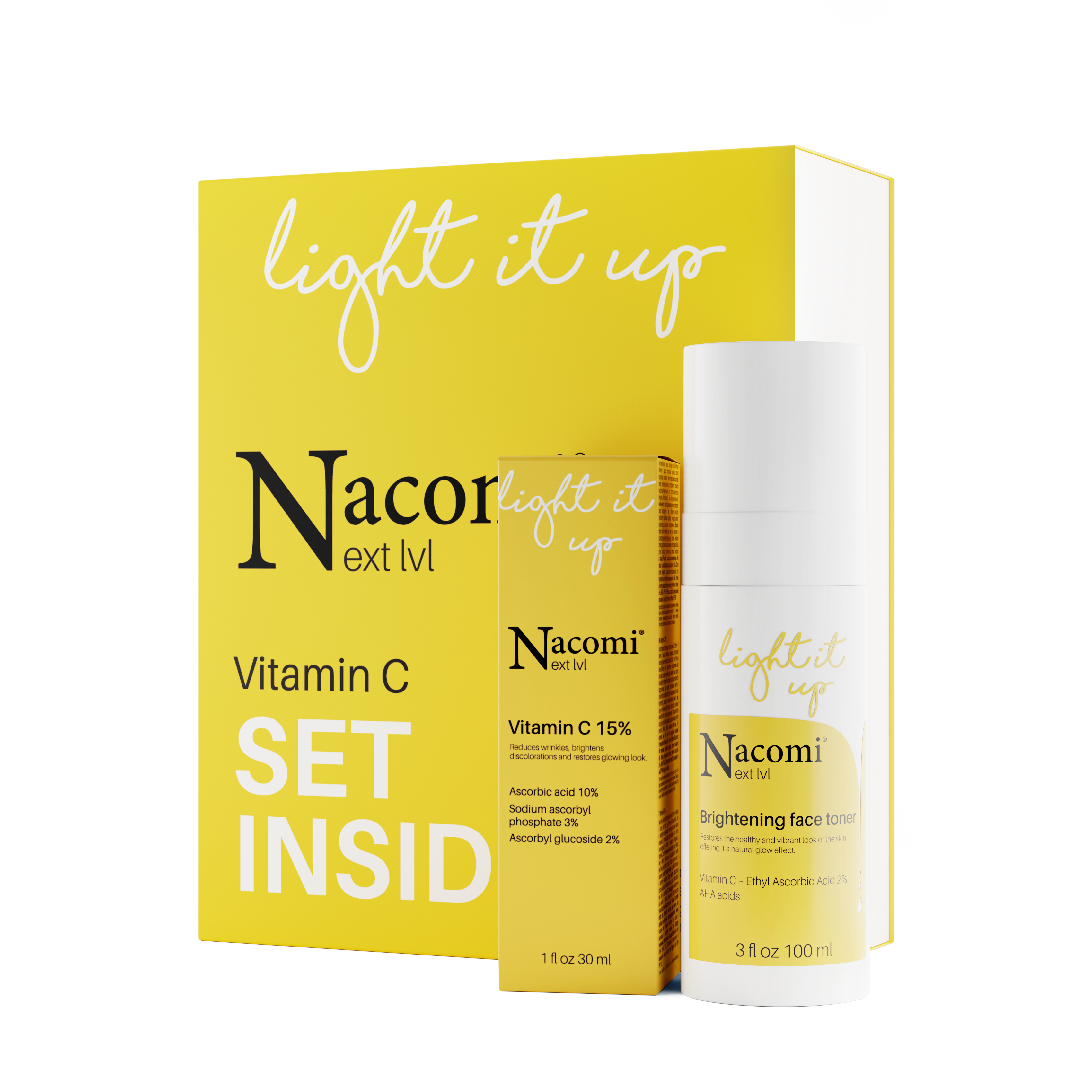 Nacomi Vitamin C Face Care Set LIGHT IT UP | Limited Edition