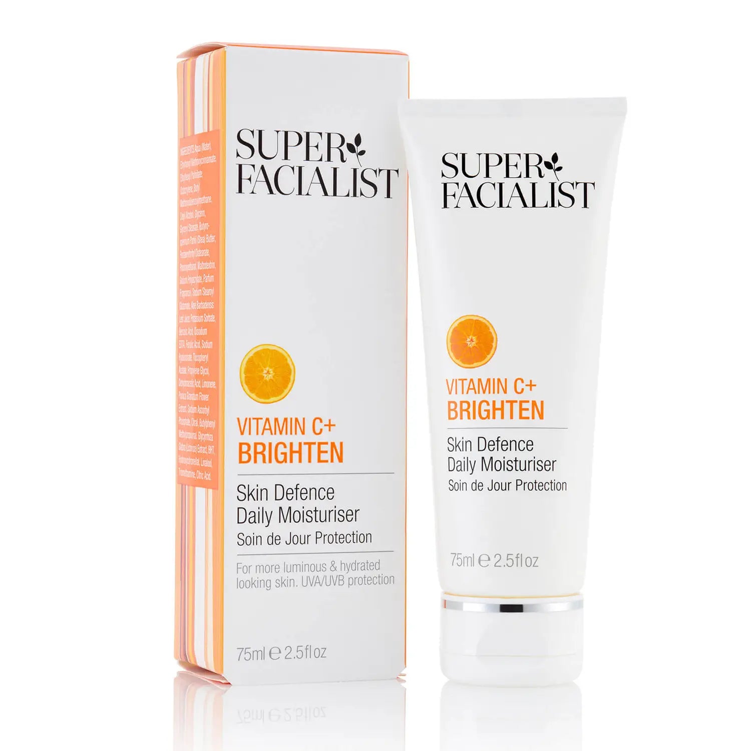 Super Facialist Vitamin C Skin Defence Daily Moisturiser 75ml – Ενυδατική Κρέμα Ημέρας, με Βιταμίνη C: Προστασία UVA/UVB