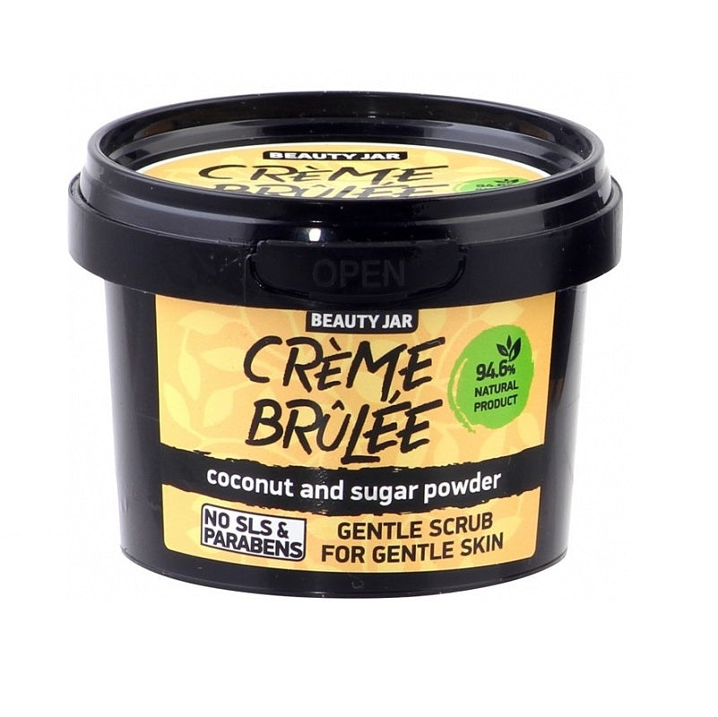 Beauty Jar “CRÈME BRÛLÉE” Απαλό Scrub Για Ευαίσθητες Επιδερμίδες 120gr