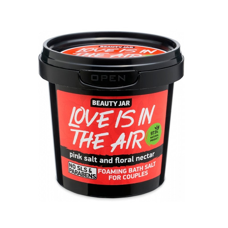 Beauty Jar “LOVE IS IN THE AIR” Αφρώδη Άλατα Μπάνιου Για Ζευγάρια, 200gr