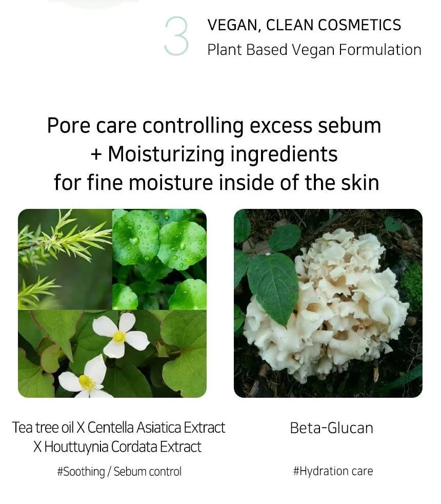 Muldream – Vegan Green Mild Tea Tree Pore Mask 1pc