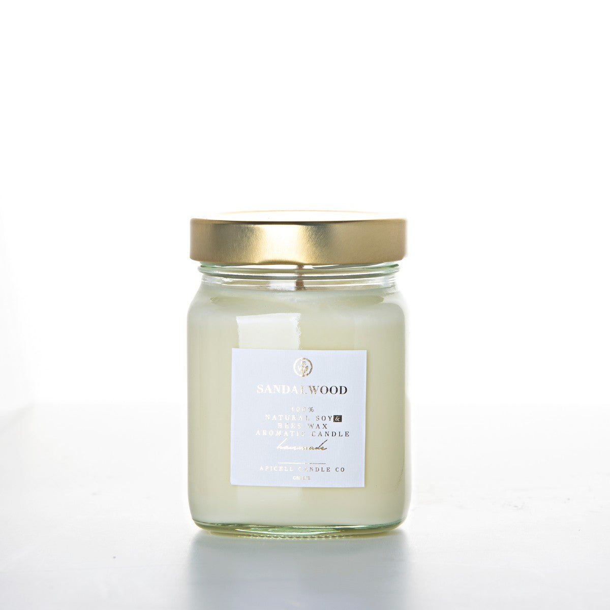 Apicell - Αρωματικό Κερί Σόγιας/Luxury Soy Candle Sandalwood 370ml