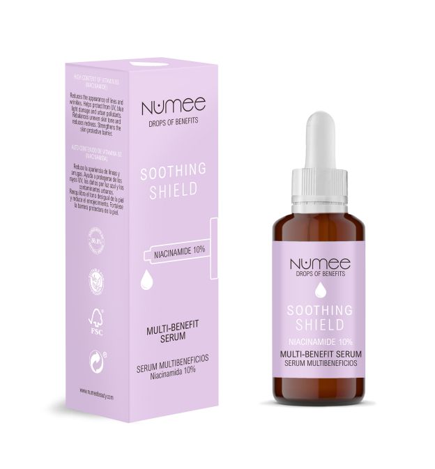 NUMEE Drops of Benefits SOOTHING SHIELD Multi-Benefit Serum με Νιασιναμίδη, 30ml
